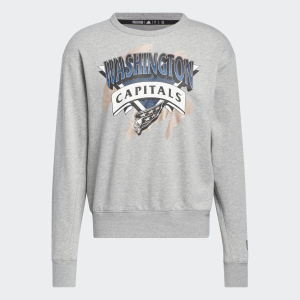 Washington Capitals adidas Reverse Retro 2.0 Vintage Pullover Sweatshirt -  Gray