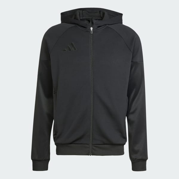 cierna Mikina s kapucňou Tiro 25 Full-Zip