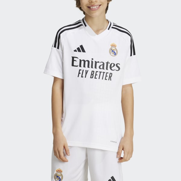 Camiseta Uniforme Local Real Madrid 24/25 Niños - Blanco adidas