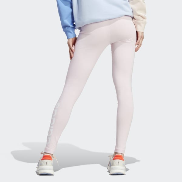 Pink ESSENTIALS HIGH-WAISTED LOGO LEGGINGS