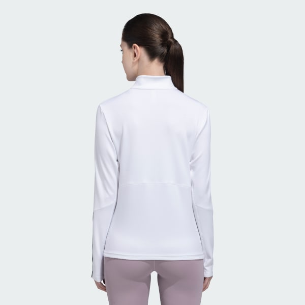 White HYPERGLAM TRAINING QUARTER-ZIP TRACK TOP