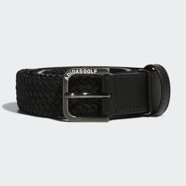 Black Polyurethane Leather Webbing Mix Belt