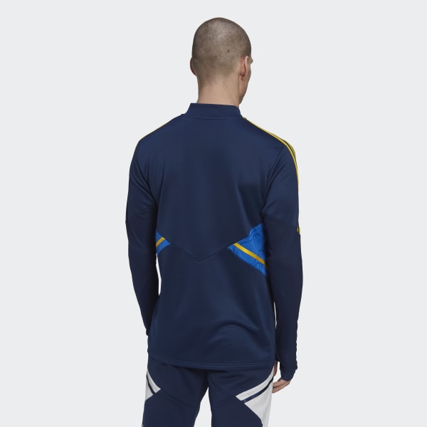 Buzo entrenamiento boca adidas outlet
