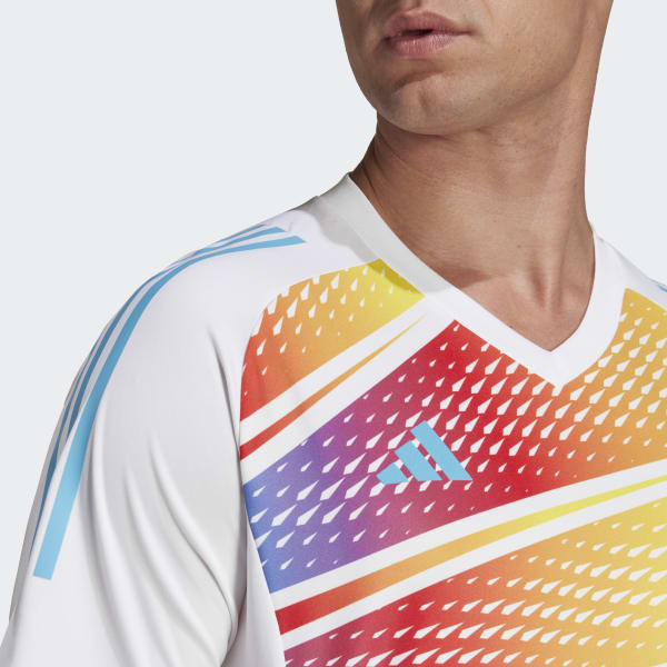 White Tiro 23 Pro Short Sleeve Graphic Jersey WL932