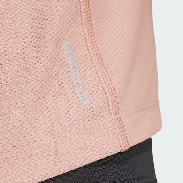 adidas Own The Run Tee - Pink | Free Shipping with adiClub