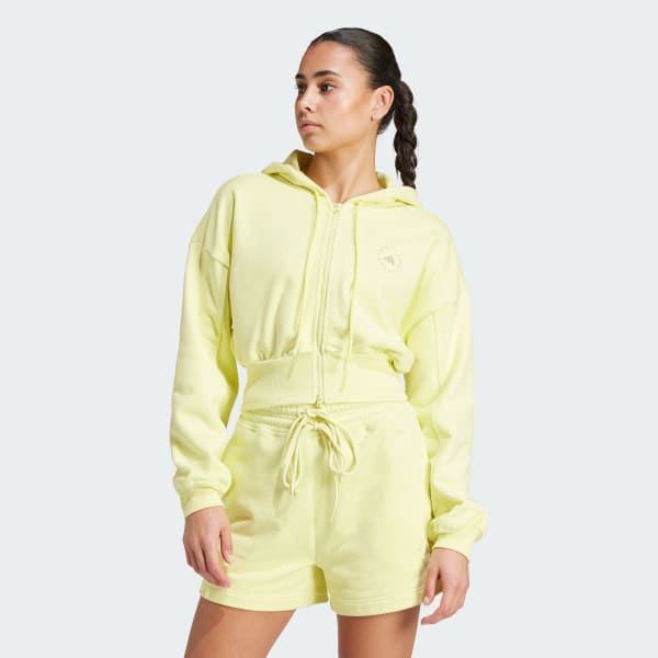 Adidas pastel yellow hoodie cheap