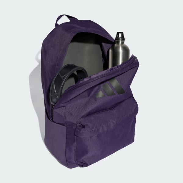 Purple Classic 3 Bar Logo Backpack