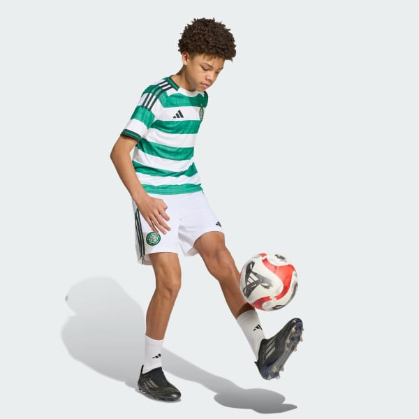 Blanc Short Celtic FC 25/26 Home Enfants