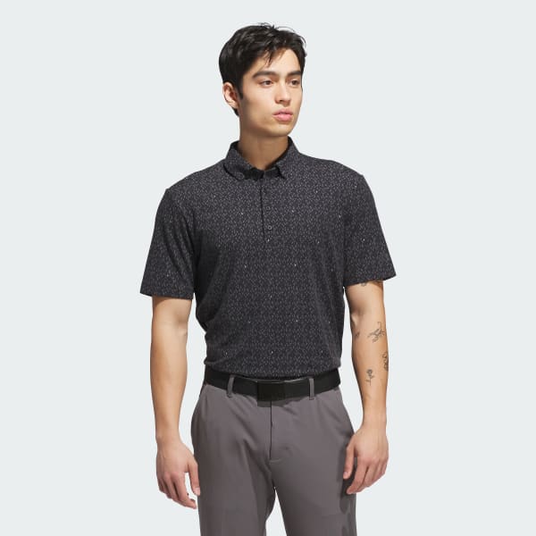 Sort Ultimate365 Micro Argyle Polo Shirt