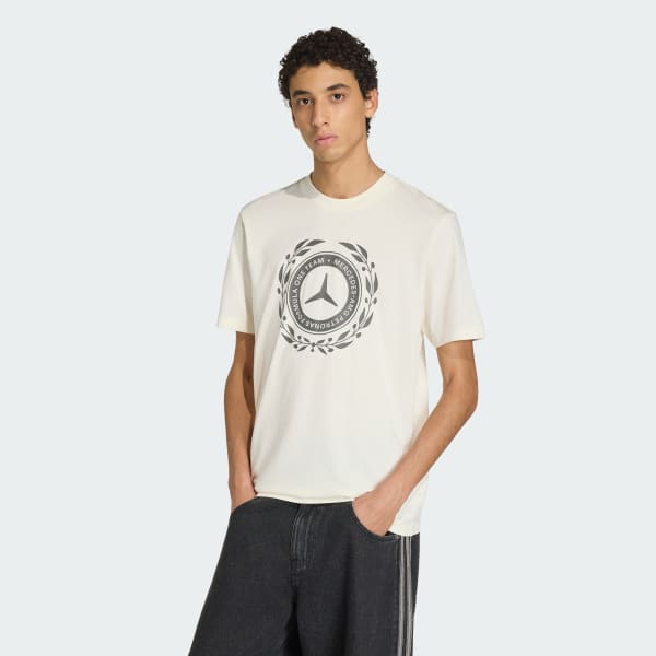 White MERCEDES - AMG PETRONAS FORMULA 1 TEAM SILVER ARROWS TEE 01 MEN