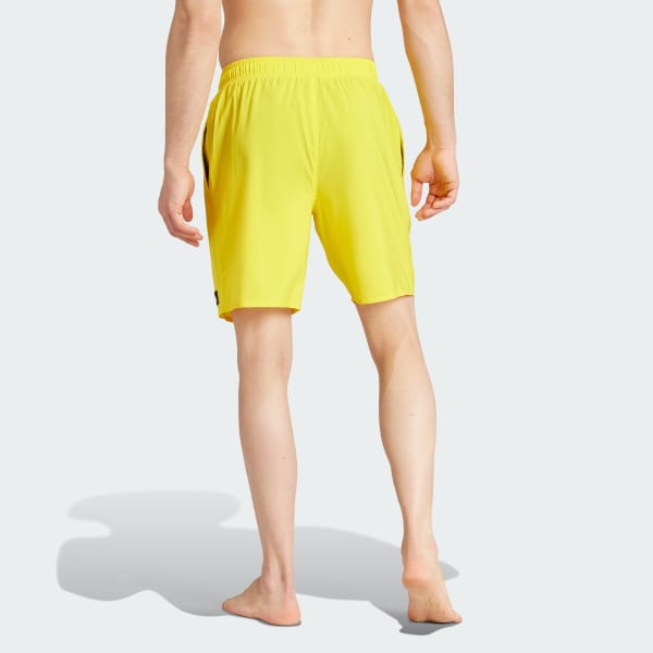 Adidas yellow swim shorts on sale