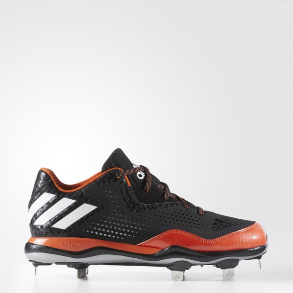 adidas PowerAlley 4 Cleats - Black 
