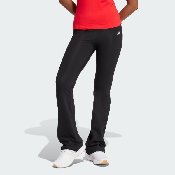 Nero Leggings Essentials Small Logo Flared