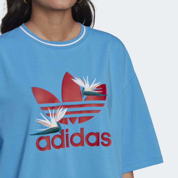 Blauw Loose T-shirt P4794