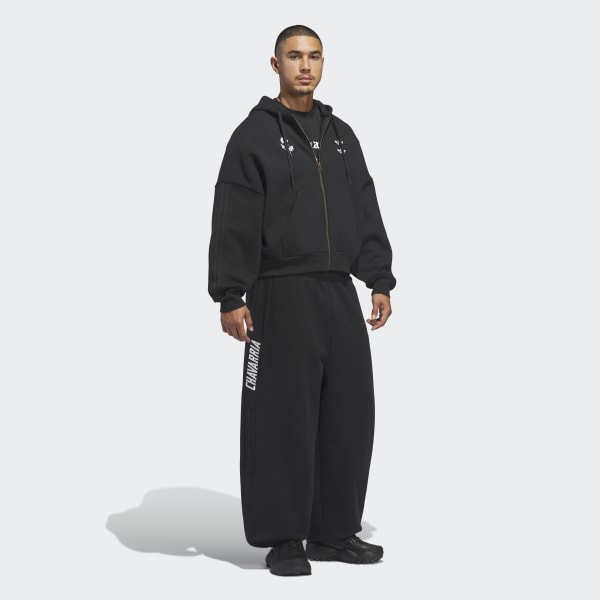 adidas Chavarria Heavyweight Zip Hoodie - Black | Free Shipping