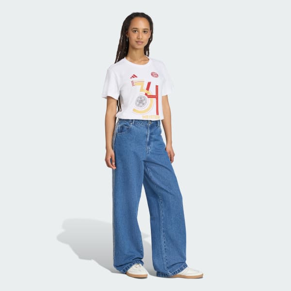 Blanco Camiseta FCB Championship Winner para mujer