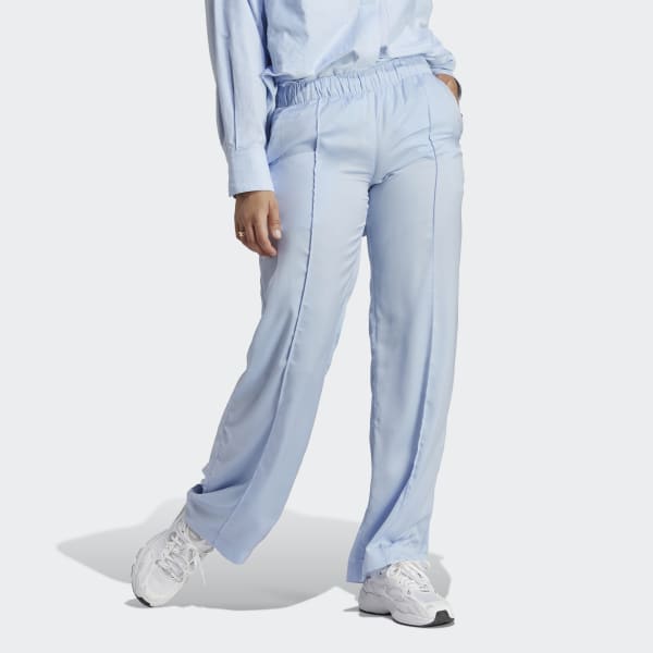 Blue Premium Essentials Satin Trousers
