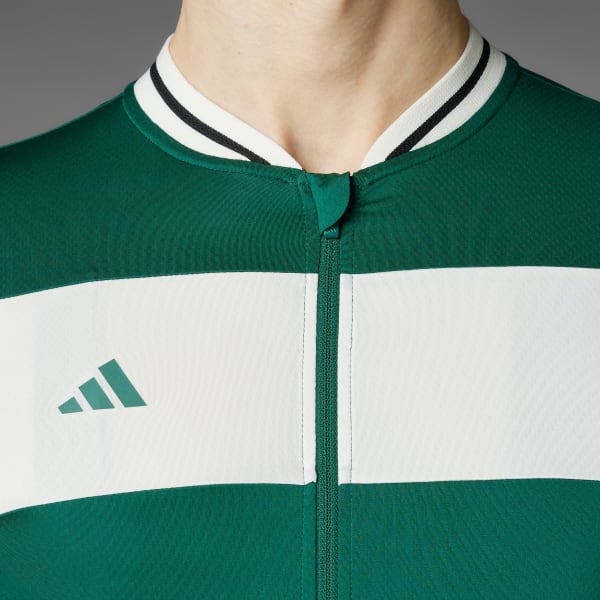 Green adidas Heritage Tempo 3-Stripes Cycling Jersey