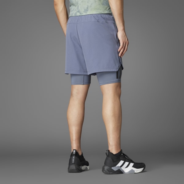 adidas 2-in-1 PrimeLift Shorts - Black | Free Shipping with