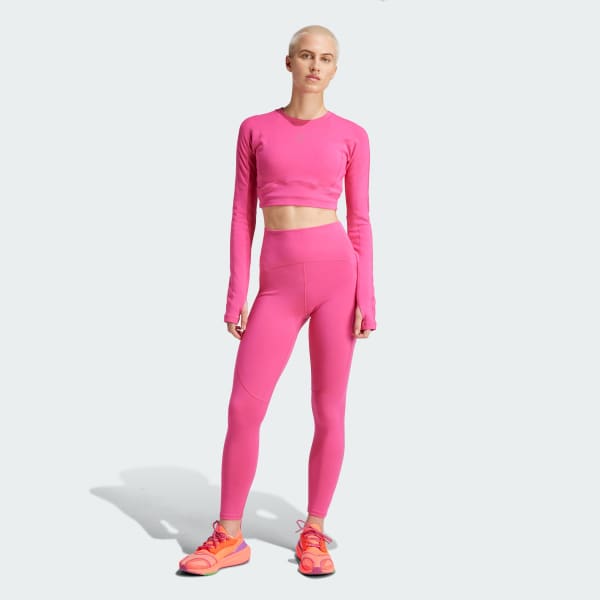 Pink adidas by Stella McCartney TrueStrength Cropped Long Sleeve