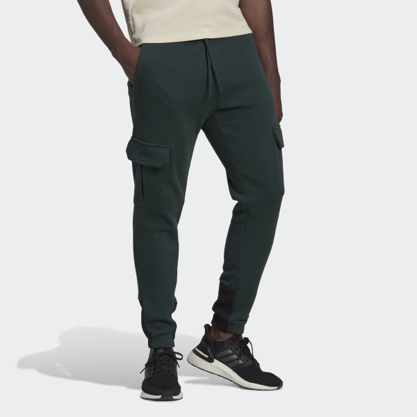 adidas Future Icons Fleece Cargo Pants - Green, Men's Lifestyle