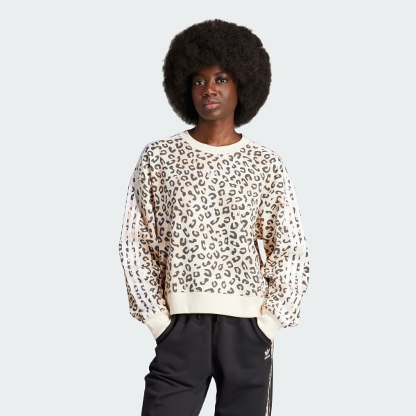 Adidas originals outlet lotus print sweatshirt