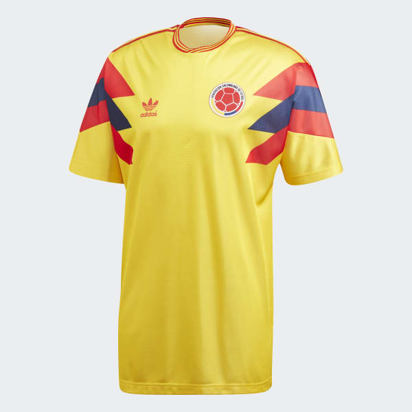 adidas Camiseta de Fútbol Colombia Copa Mundial 1990 - Amarillo | adidas  Colombia