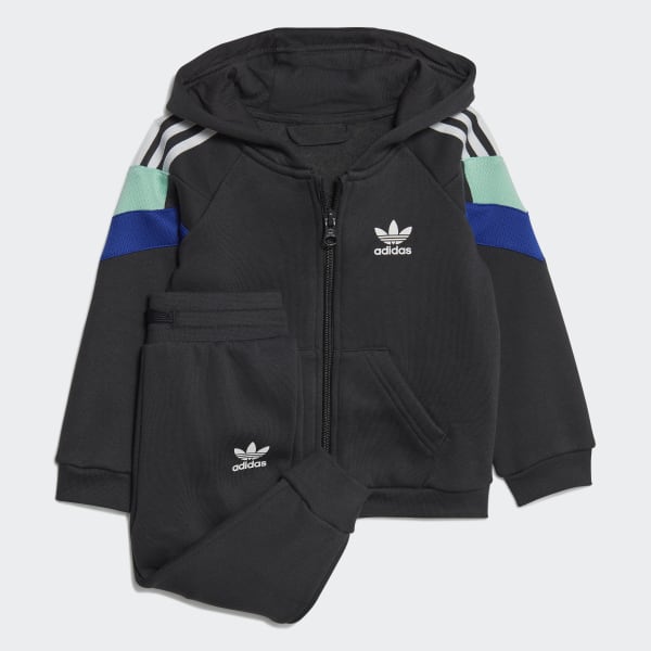 Szary adidas Rekive Hoodie Set