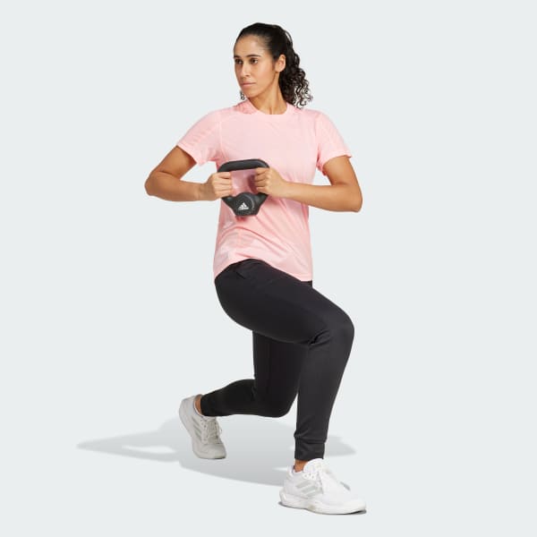 Rosa Camiseta Treino Train Essentials Big Performance Logo