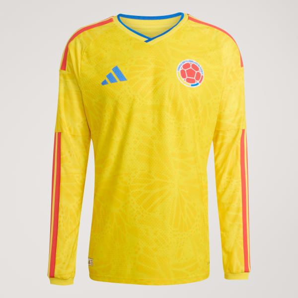 adidas Colombia 26 Home Authentic Long Sleeve Jersey - Yellow