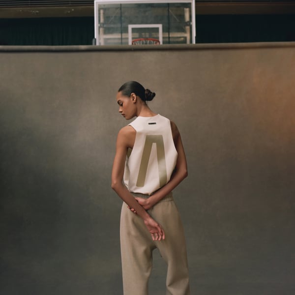 White FEAR OF GOD ATHLETICS QUICKDRY JERSEY PERFORMANCE TANK