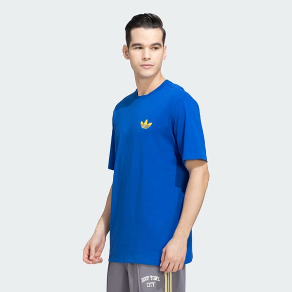 Blue adidas Originals Trefoil Car Tee