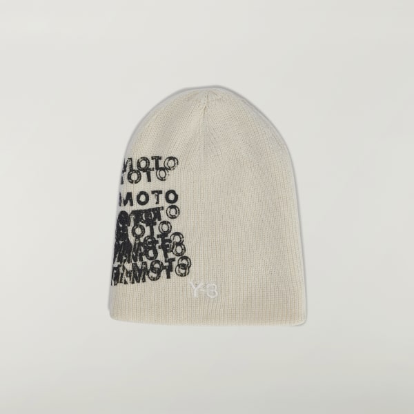 adidas Y-3 GRAPHIC BEANIE - White | Free Shipping with adiClub