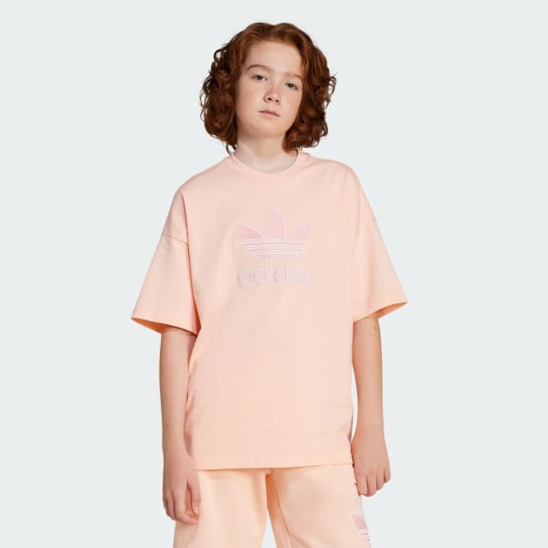 Rosa Camiseta Oversize Trefoil