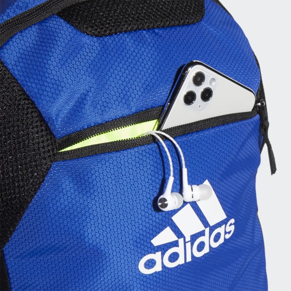 Blue adidas soccer bag top