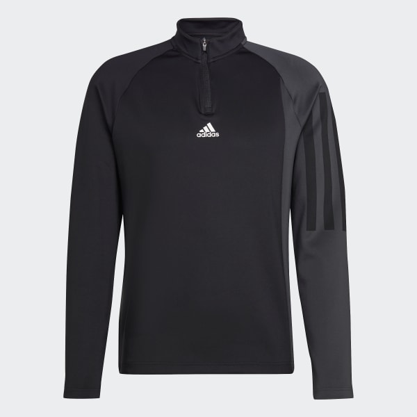 Schwarz Training 1/4-Zip Colourblock Longsleeve BVS47