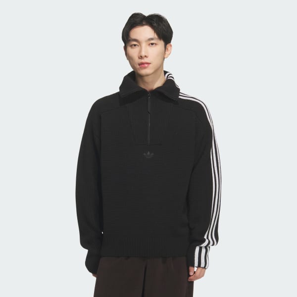 Svart PREMIUM 3S KNITWEAR Genser