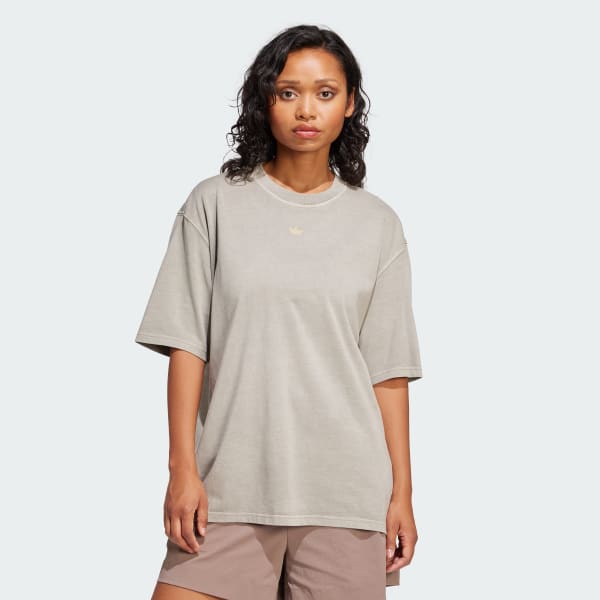 Verde Camiseta Washed Oversized