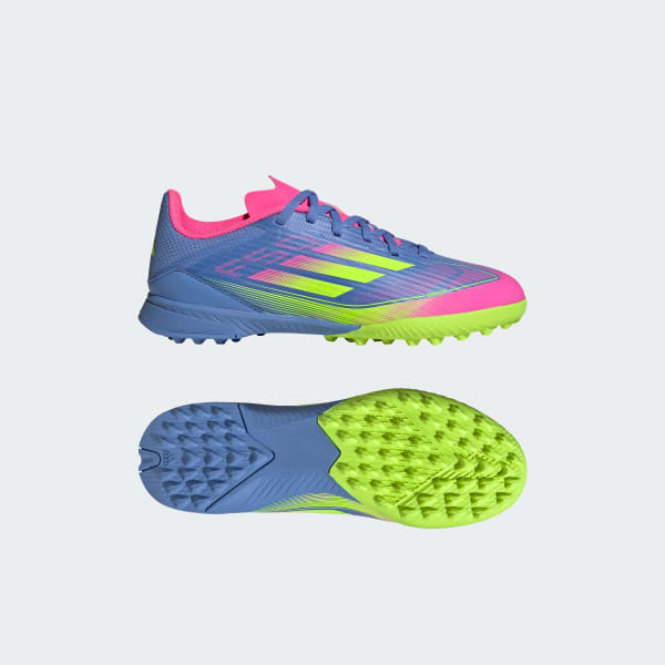 Blu Scarpe da calcio F50 League Turf Junior