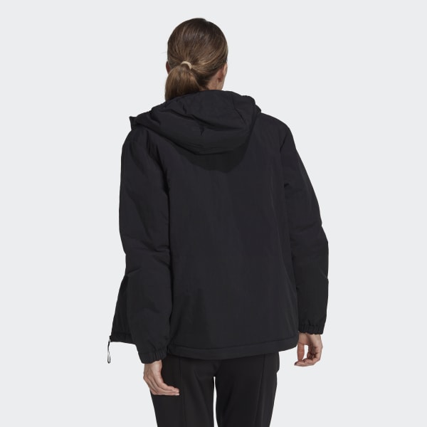 Schwarz BSC Sturdy Insulated Hooded Jacke