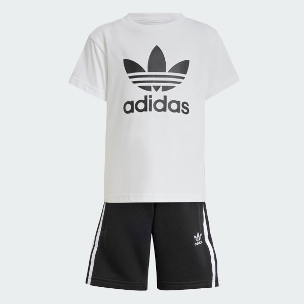 Black Adicolor Shorts Tee Set Kids