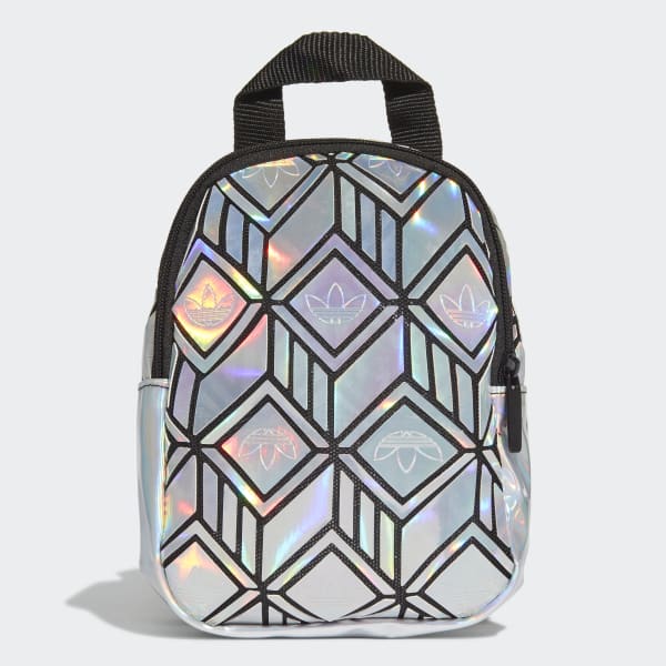 adidas silver metallic backpack