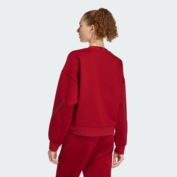 Burgundy ADIDAS Z.N.E. SWEATSHIRT