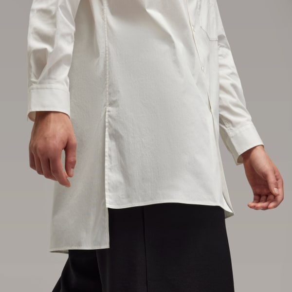 ワンピース Y 3 Men Long Tops JM3202 WHITE adidas Y-3 Graphic Shirt - White | Free Shipping with