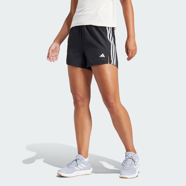 Black 3-Stripes High-Rise Shorts