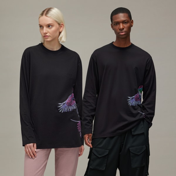 Y-3 GRAPHIC LONG SLEEVE TEE