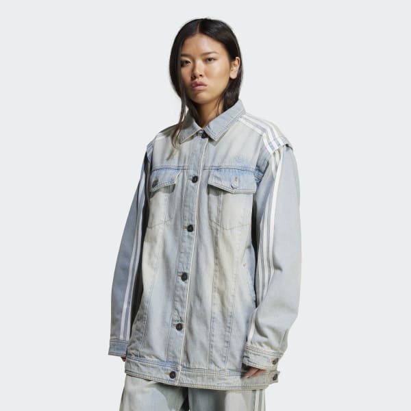 ジャケット (W) Adidas Collegiate Jacket Denim Shop adidas Originals Women's Collegiate Denim Jacket Blue