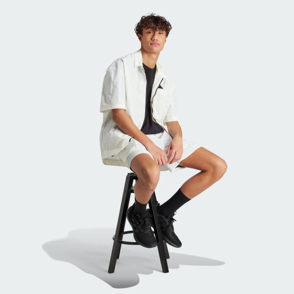 สีขาว กางเกงคาร์โกขาสั้น City Escape