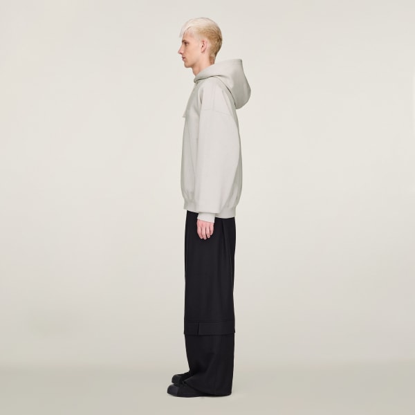 bílá Froté mikina s kapucí Y-3 FT