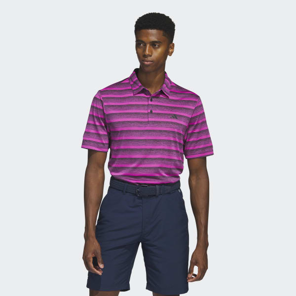 Svart Two-Color Striped Polo Shirt
